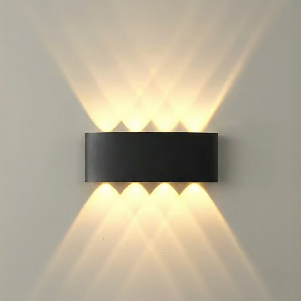 Black Waterproof Outdoor LED Wall Lamp