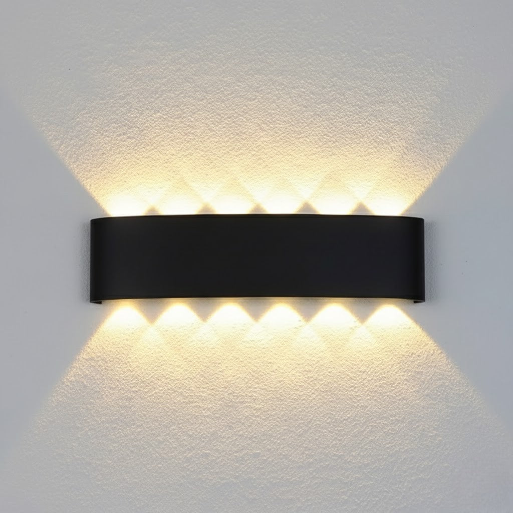 Black Waterproof Outdoor LED Wall Lamp