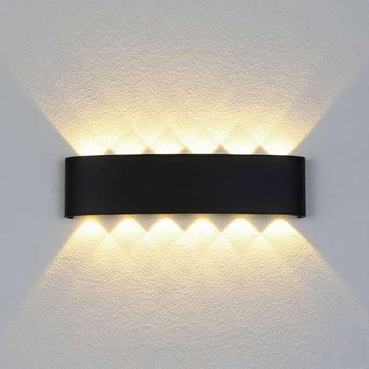 Black Waterproof Outdoor LED Wall Lamp