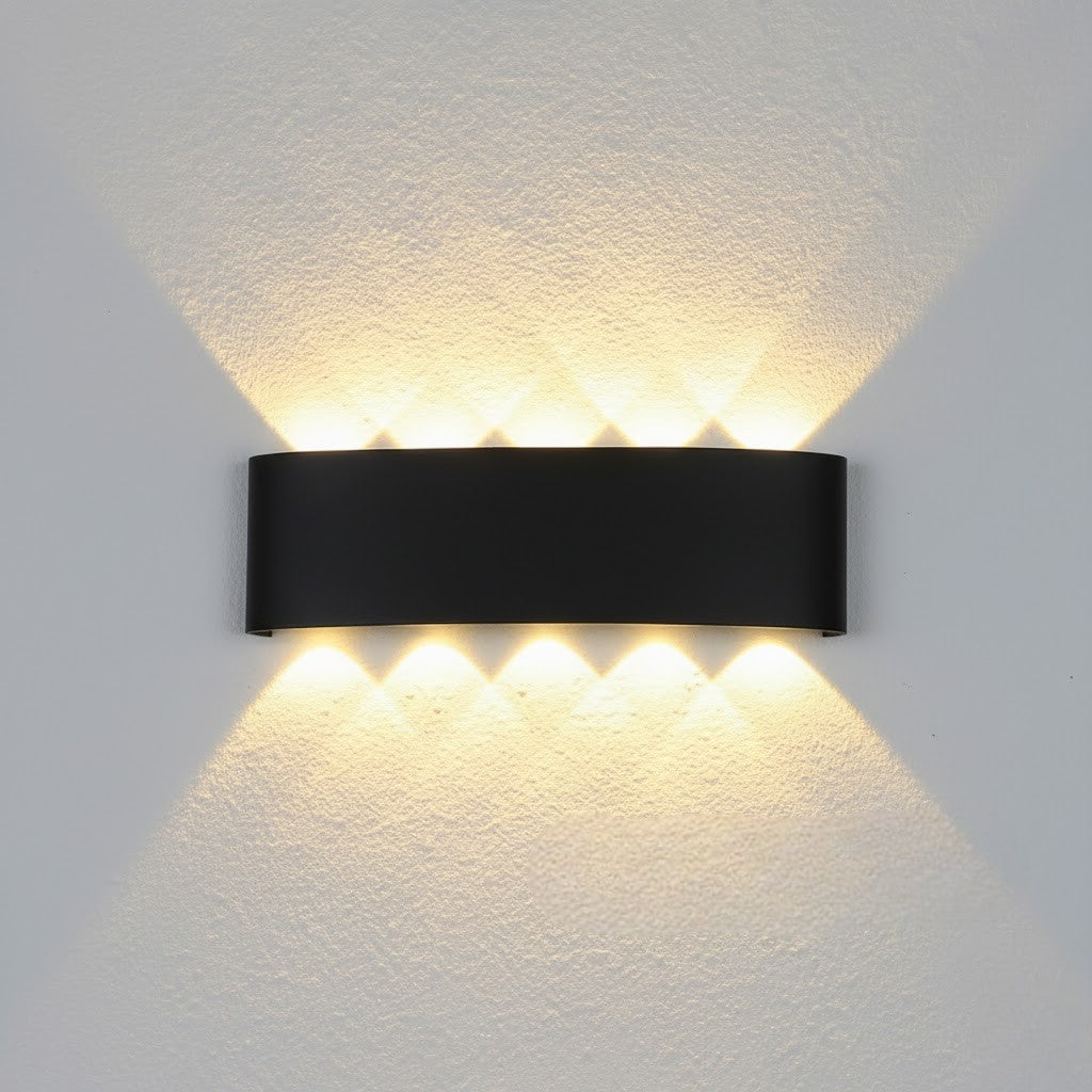Black Waterproof Outdoor LED Wall Lamp