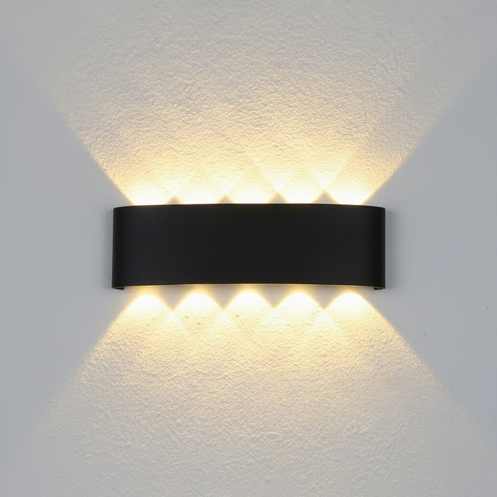 Black Waterproof Outdoor LED Wall Lamp