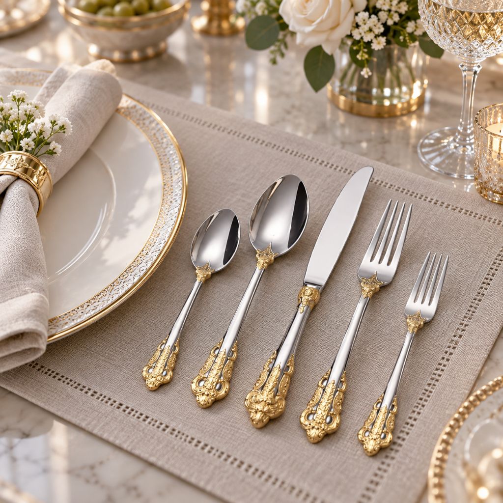 British Style Stainless Steel Cutlery Set – Classic Elegant Dining