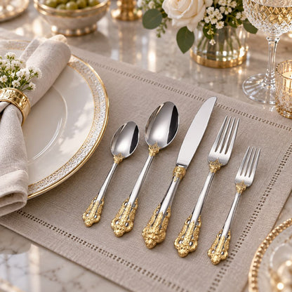 British Style Stainless Steel Cutlery Set – Classic Elegant Dining