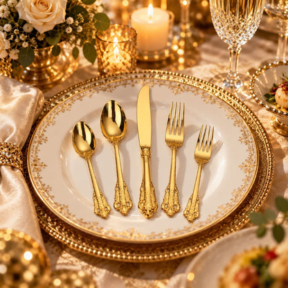 British Style Stainless Steel Cutlery Set – Classic Elegant Dining
