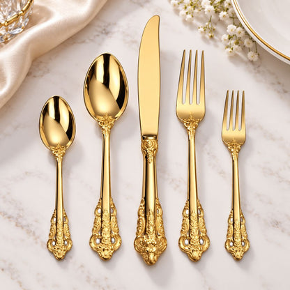 British Style Stainless Steel Cutlery Set – Classic Elegant Dining