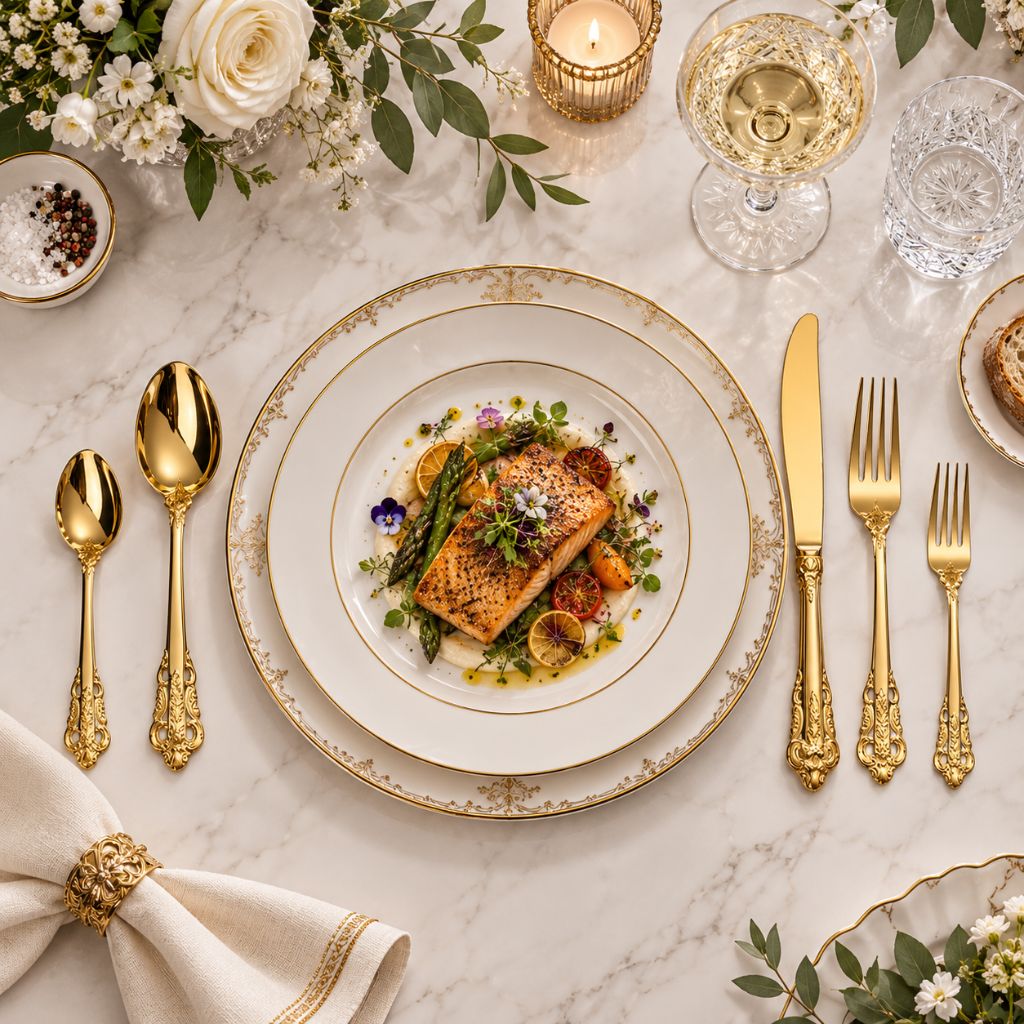 British Style Stainless Steel Cutlery Set – Classic Elegant Dining