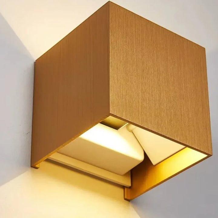 Brushed Waterproof Cube LED Up Down Wall Light Boldenn
