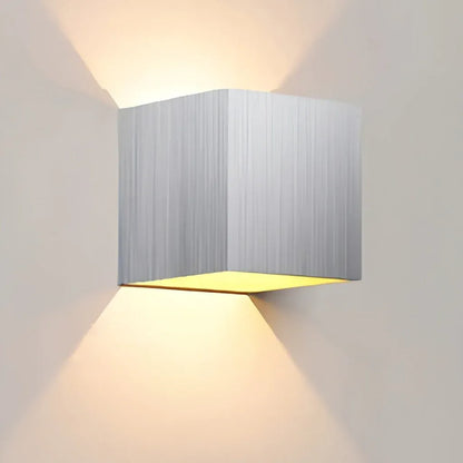 Brushed Waterproof Cube LED Up Down Wall Light Boldenn