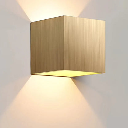 Brushed Waterproof Cube LED Up Down Wall Light Boldenn