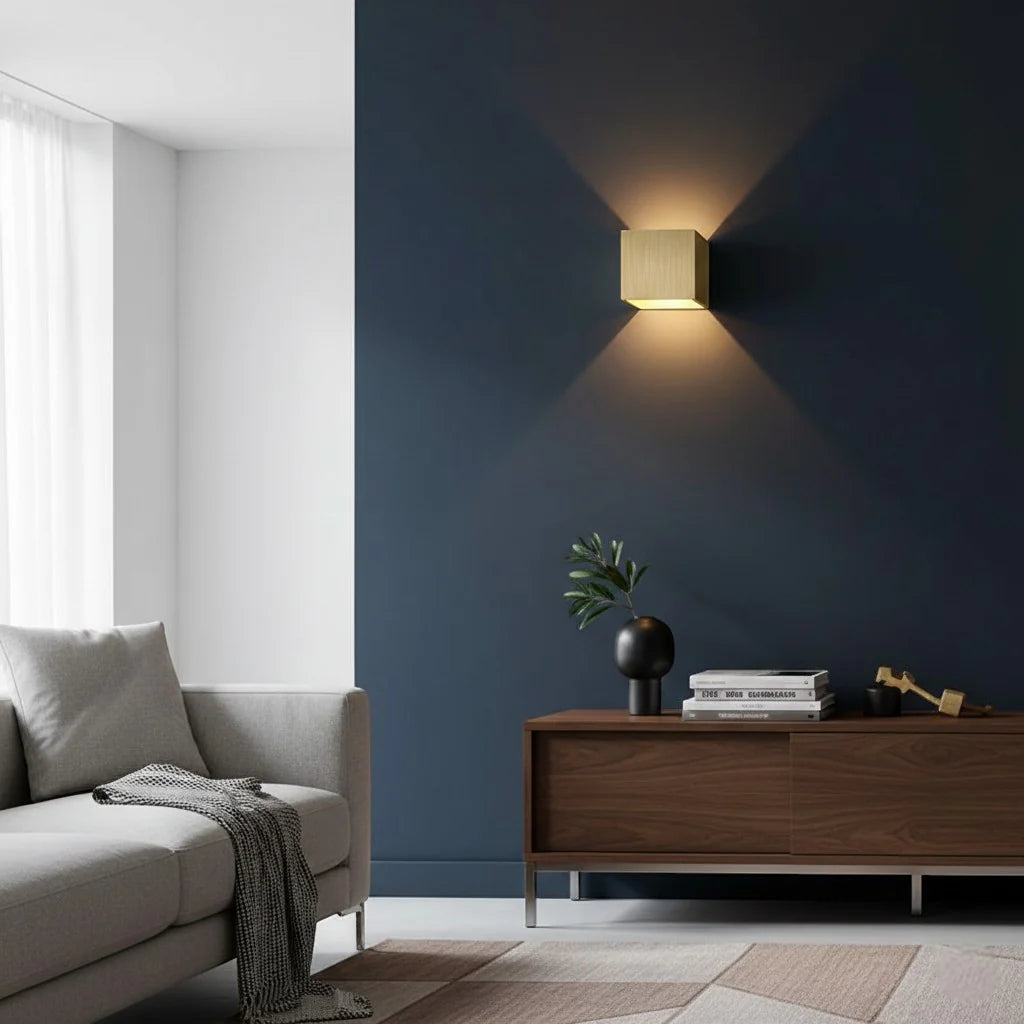 Brushed Waterproof Cube LED Up Down Wall Light