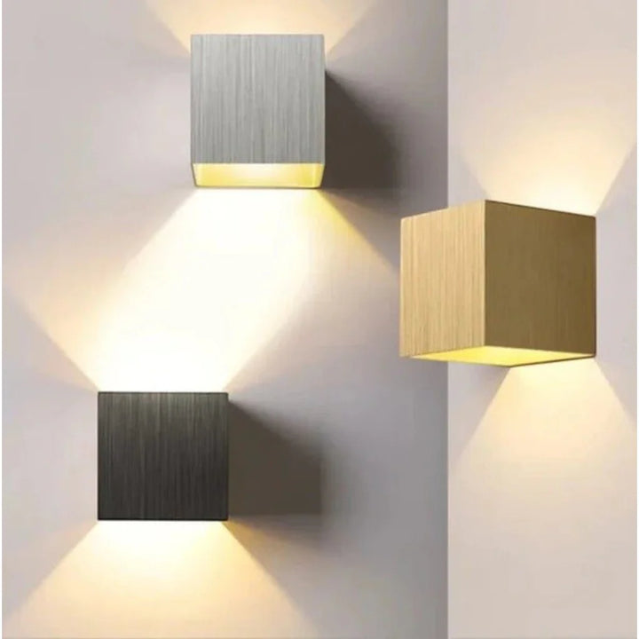 Brushed Waterproof Cube LED Up Down Wall Light