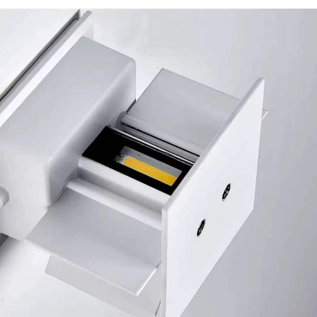 Brushed Waterproof Cube LED Up Down Wall Light