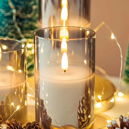 CandLight Flameless Candle Lamp - Remote-Controlled 3pc Set Boldenn