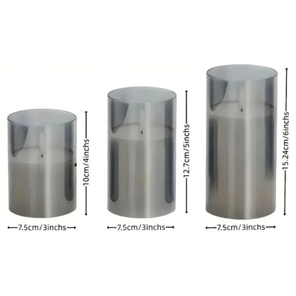 CandLight Flameless Candle Lamp - Remote-Controlled 3pc Set Boldenn