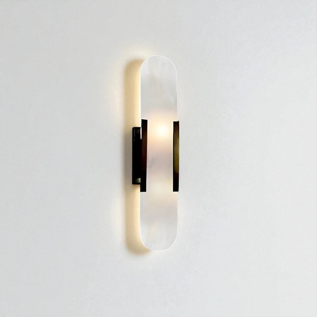 Chan Alabaster & Metal Wall Lamp