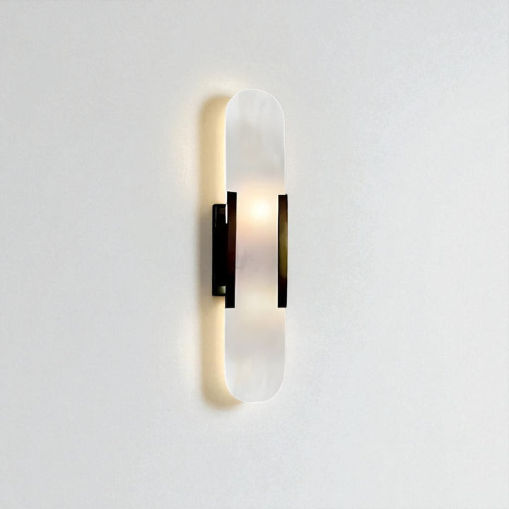 Chan Alabaster & Metal Wall Lamp