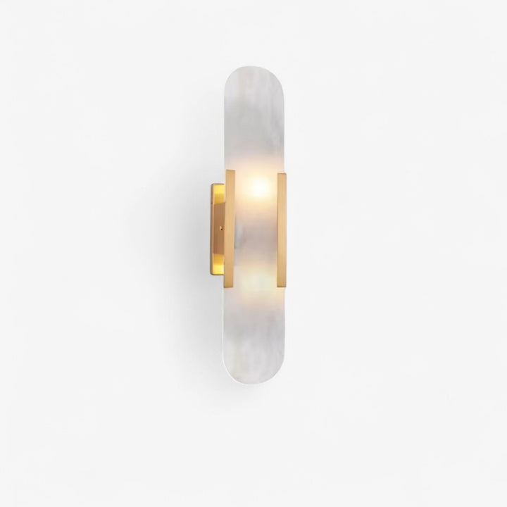 Chan Alabaster & Metal Wall Lamp