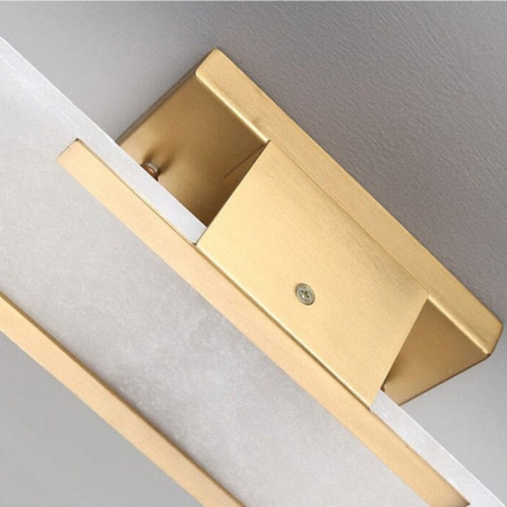 Chan Alabaster & Metal Wall Lamp