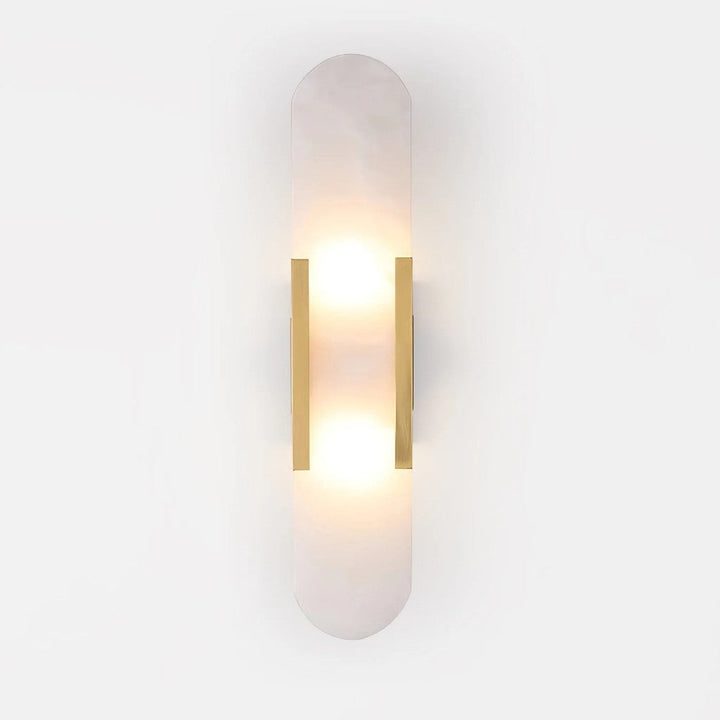 Chan Alabaster & Metal Wall Lamp