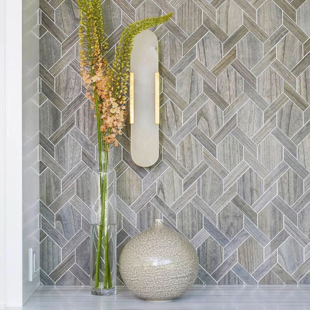Chan Alabaster & Metal Wall Lamp