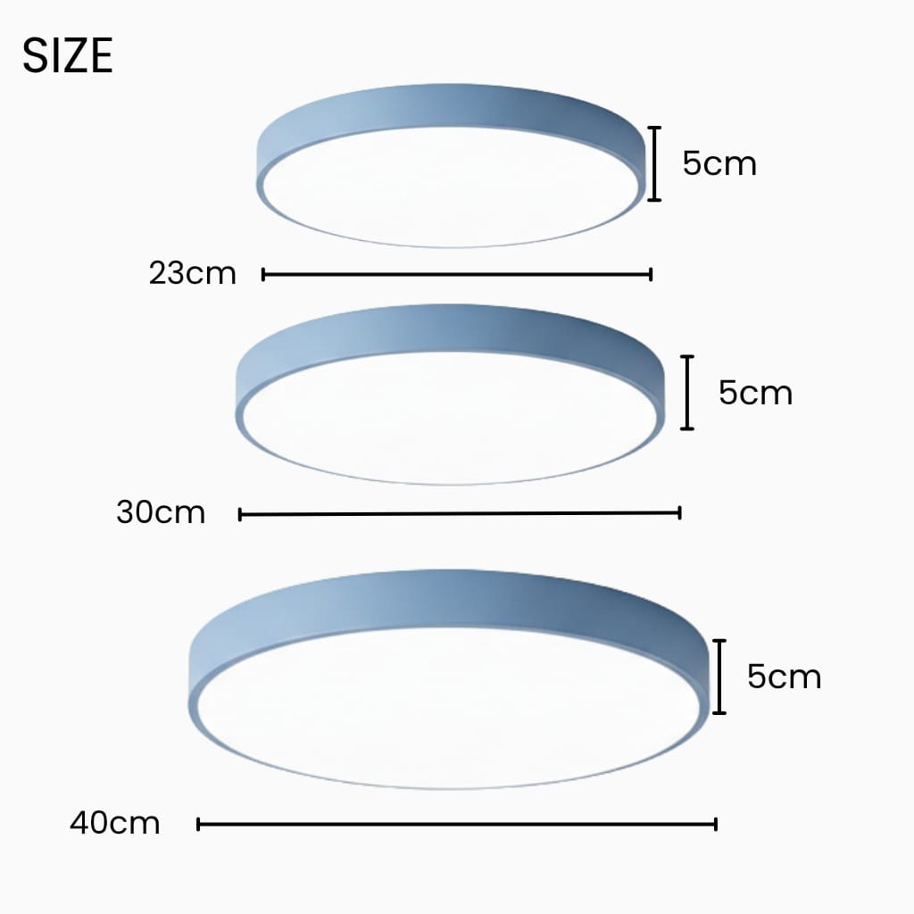 Circle Semi Flush Ceiling Light Fixture For Living Room Boldenn