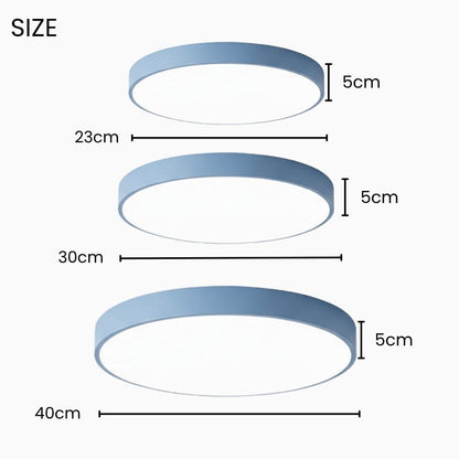 Circle Semi Flush Ceiling Light Fixture For Living Room Boldenn