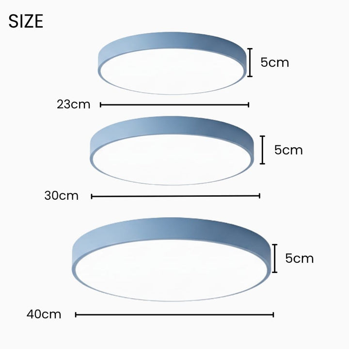 Circle Semi Flush Ceiling Light Fixture For Living Room Boldenn