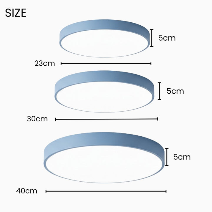 Circle Semi Flush Ceiling Light Fixture For Living Room