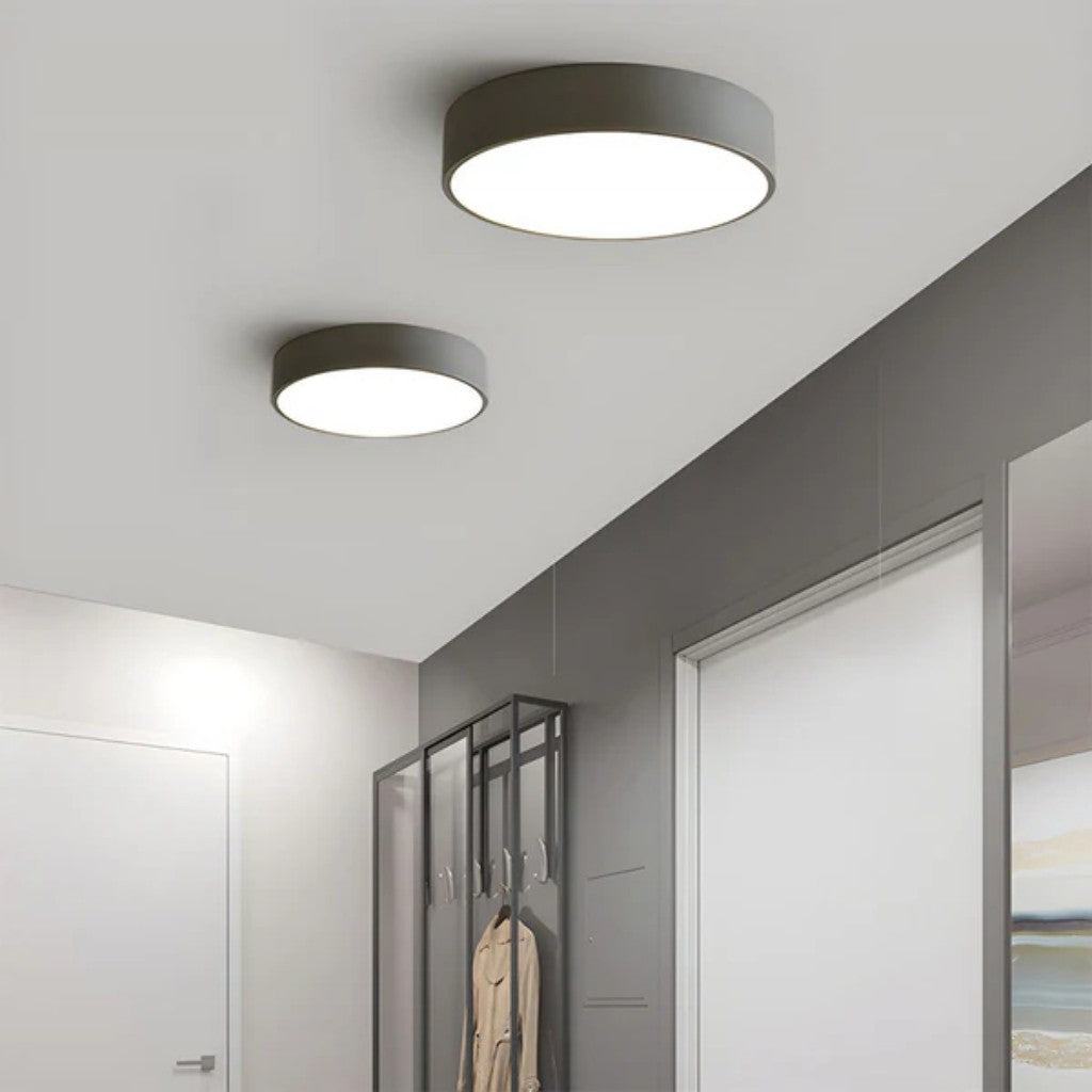 Circle Semi Flush Ceiling Light Fixture For Living Room