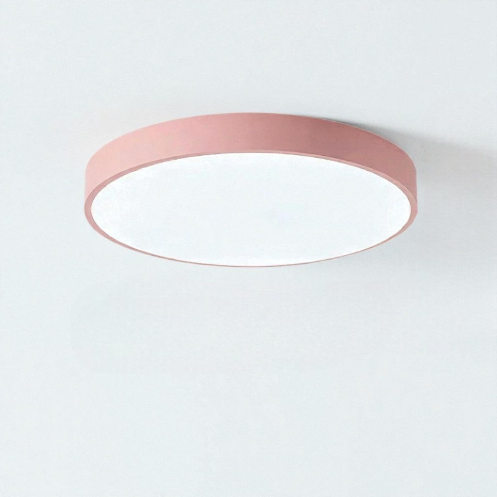 Circle Semi Flush Ceiling Light Fixture For Living Room