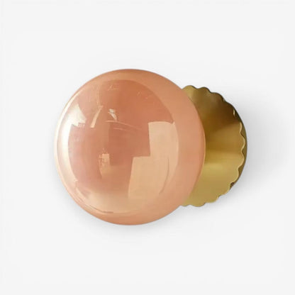 Cirelle Retro Bedside Wall Light in Cream LED Glass Sphere Boldenn