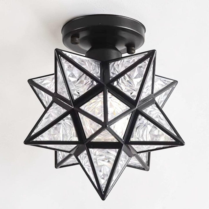 Classic Star Semi Flush Mount Ceiling Light Boldenn