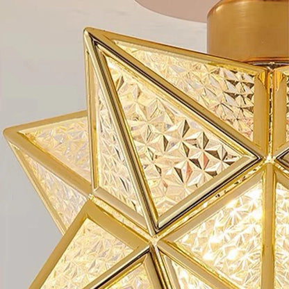 Classic Star Semi Flush Mount Ceiling Light Boldenn
