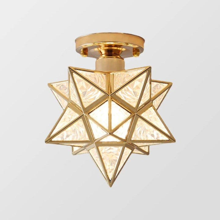 Classic Star Semi Flush Mount Ceiling Light Boldenn