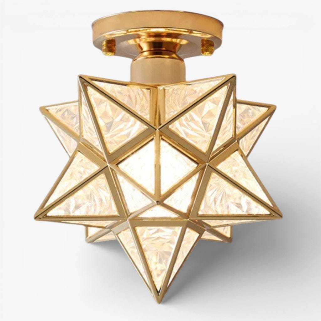 Classic Star Semi Flush Mount Ceiling Light Boldenn