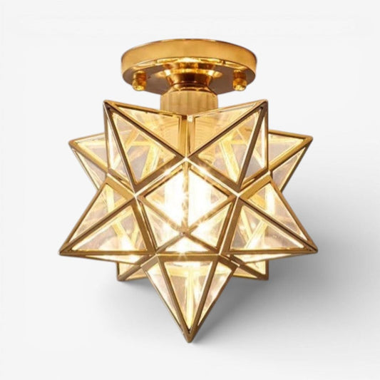 Classic Star Semi Flush Mount Ceiling Light Boldenn