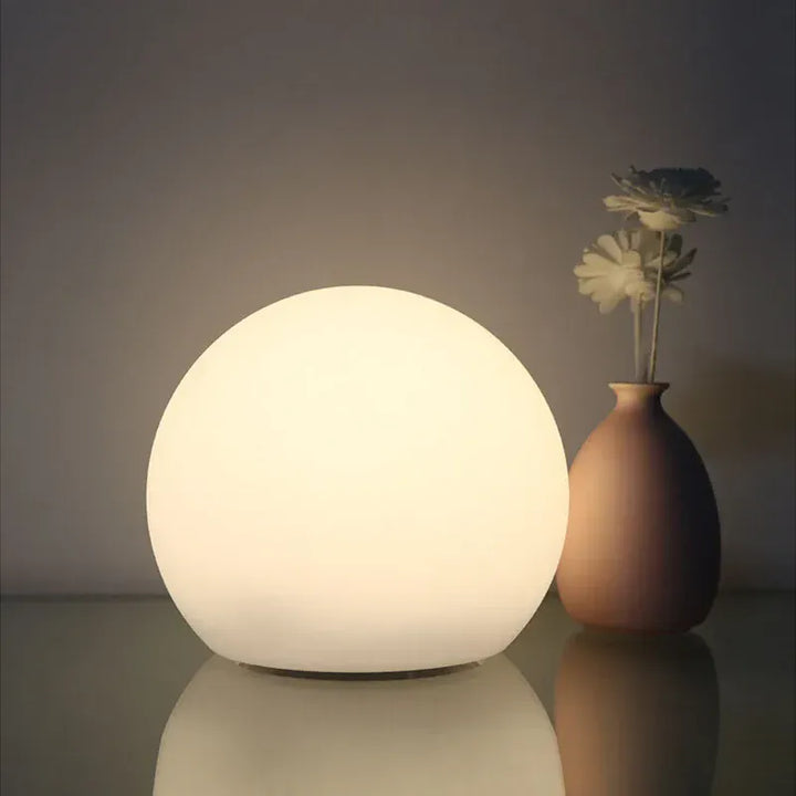 Cordless LED Globe Moon Table Lamp Boldenn