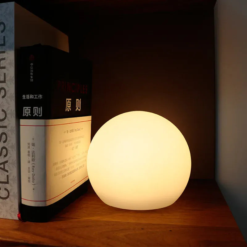 Cordless LED Globe Moon Table Lamp Boldenn