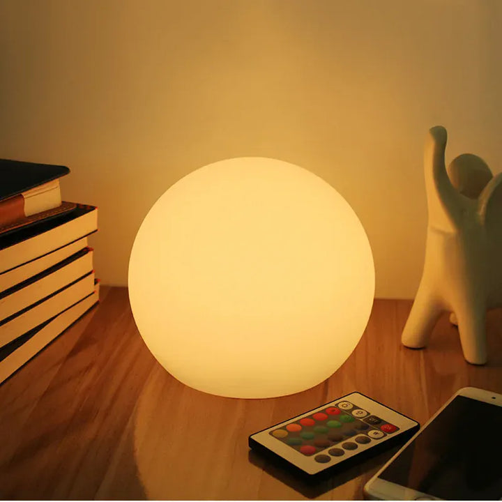 Cordless LED Globe Moon Table Lamp Boldenn