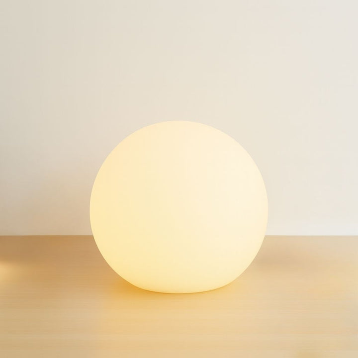 Cordless LED Globe Moon Table Lamp