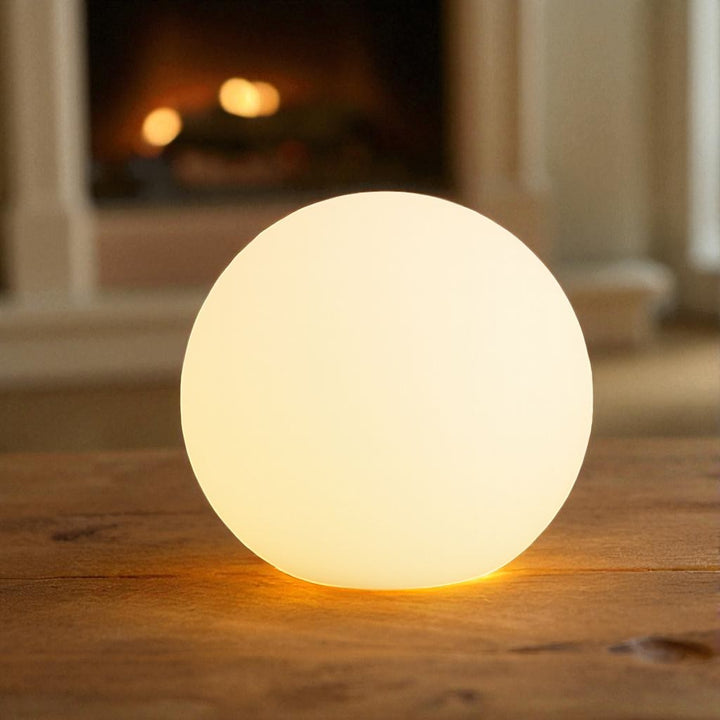 Cordless LED Globe Moon Table Lamp