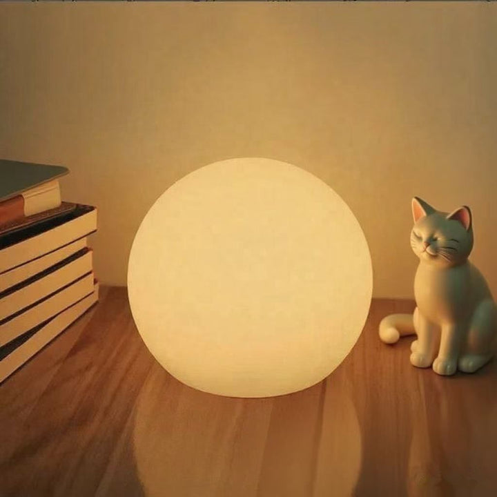 Cordless LED Globe Moon Table Lamp