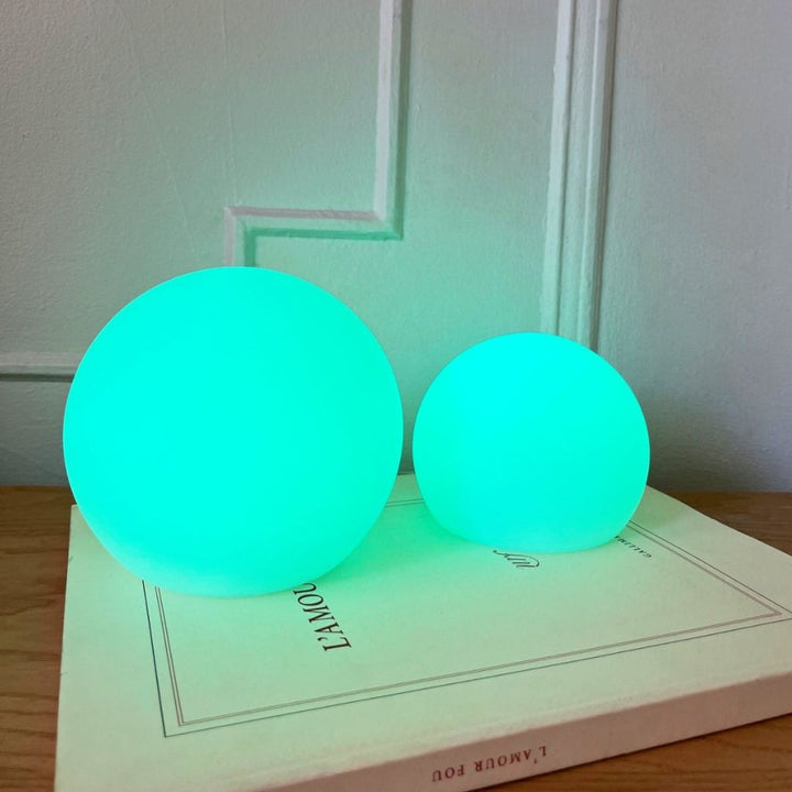 Cordless LED Globe Moon Table Lamp