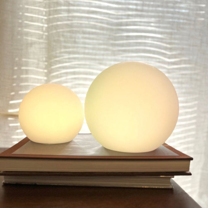 Cordless LED Globe Moon Table Lamp