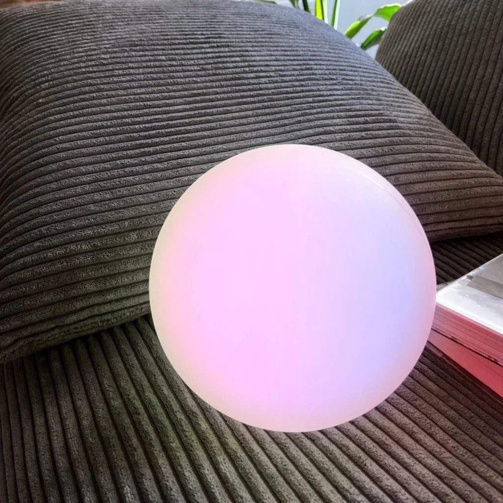 Cordless LED Globe Moon Table Lamp