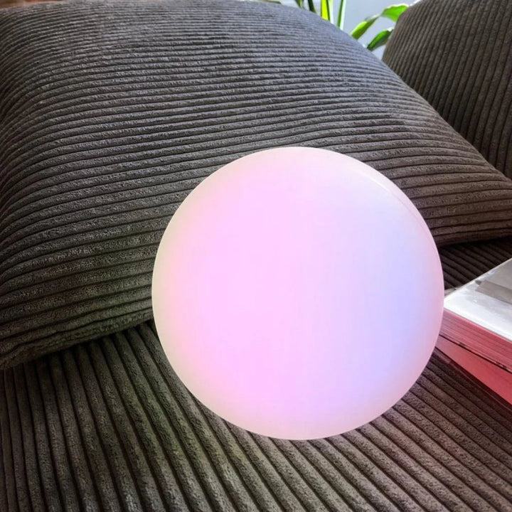 Cordless LED Globe Moon Table Lamp