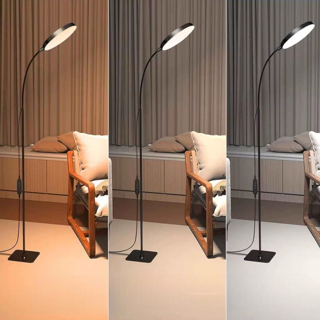 Dimmable Gooseneck Floor Lamp with Adjustable Height Boldenn