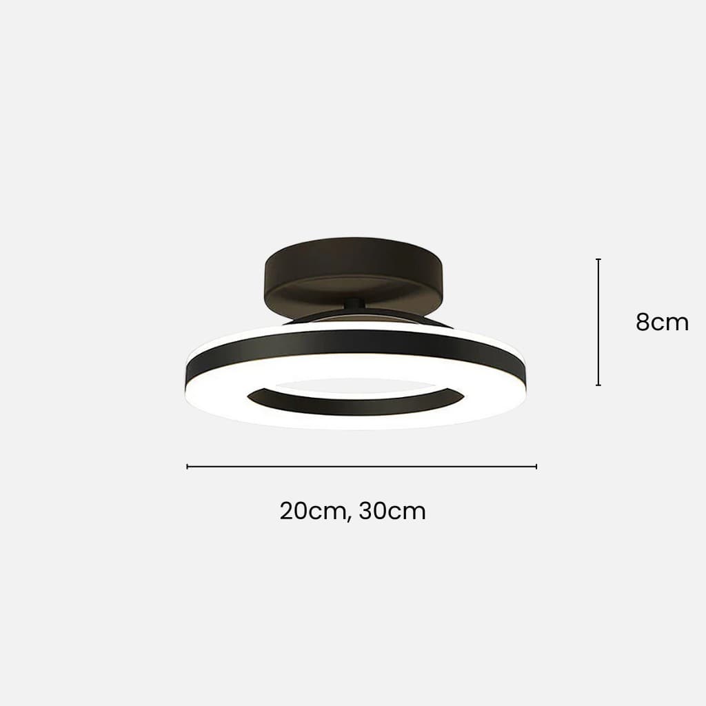 Floating Halo Semi Flush Mount Ceiling Light Boldenn