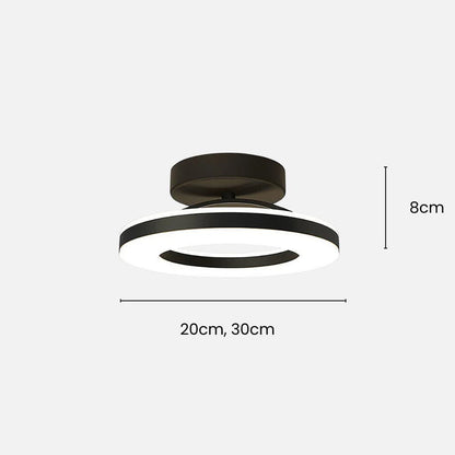 Floating Halo Semi Flush Mount Ceiling Light Boldenn