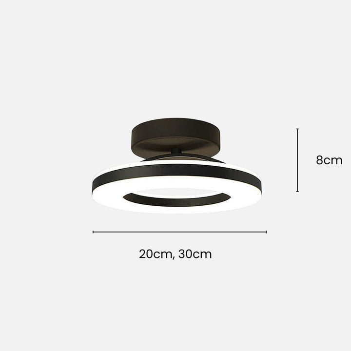 Floating Halo Semi Flush Mount Ceiling Light Boldenn